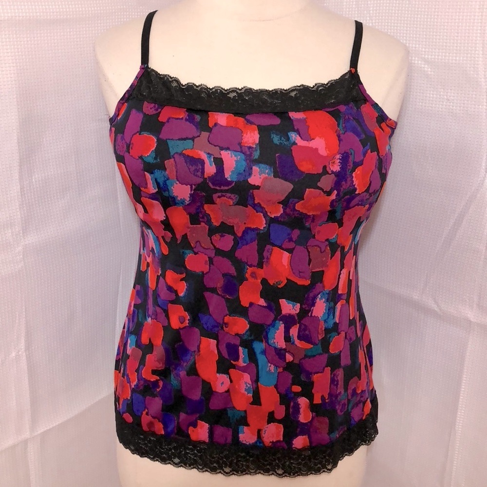 Fashion Bug Multicolor Lace Cami. NWOT